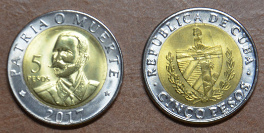 Kuba 5 pesos 2016/2017 (UNC)