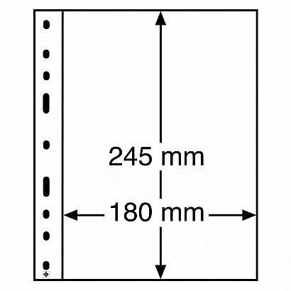 Leuchtturm OPTIMA 1C listy, 180 x 245 mm, číre (10 ks)