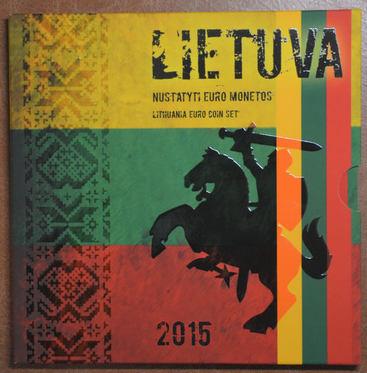 Litva 2015 neoficiálna sada 8 euromincí (BU)