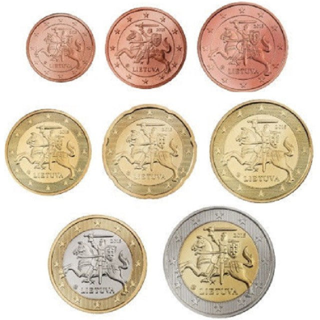 Litva 2015 sada 8 euromincí (UNC)