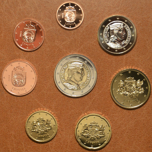 Lotyšsko 2019 sada 8 euromincí (UNC)