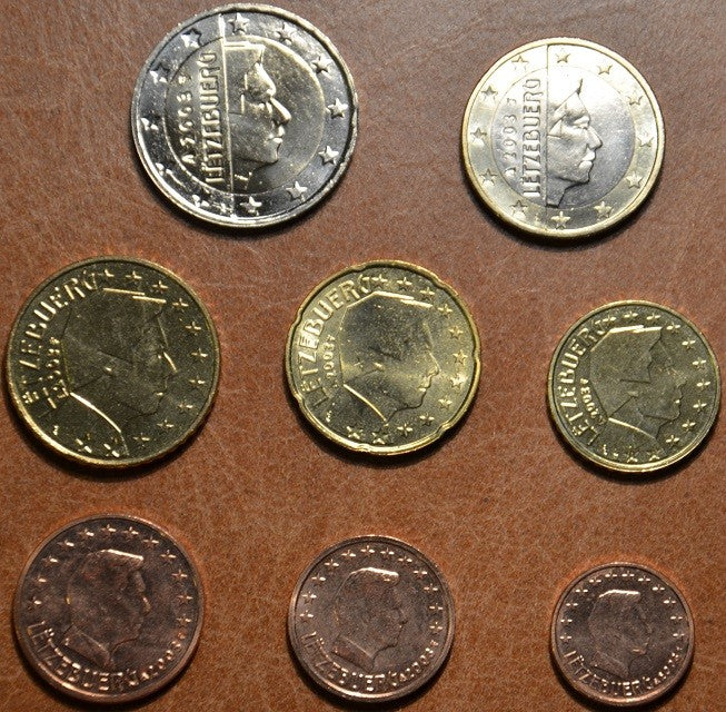 Luxembursko 2003 sada 8 mincí (UNC)