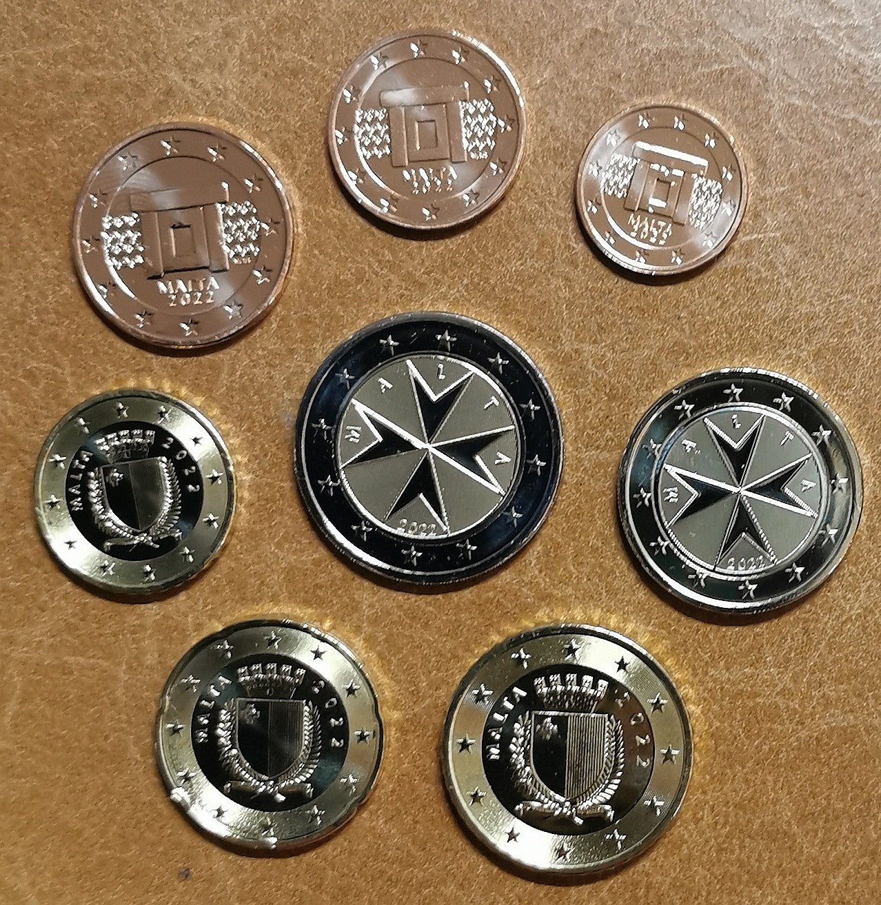 Malta 2022 sada 8 euromincí (UNC)