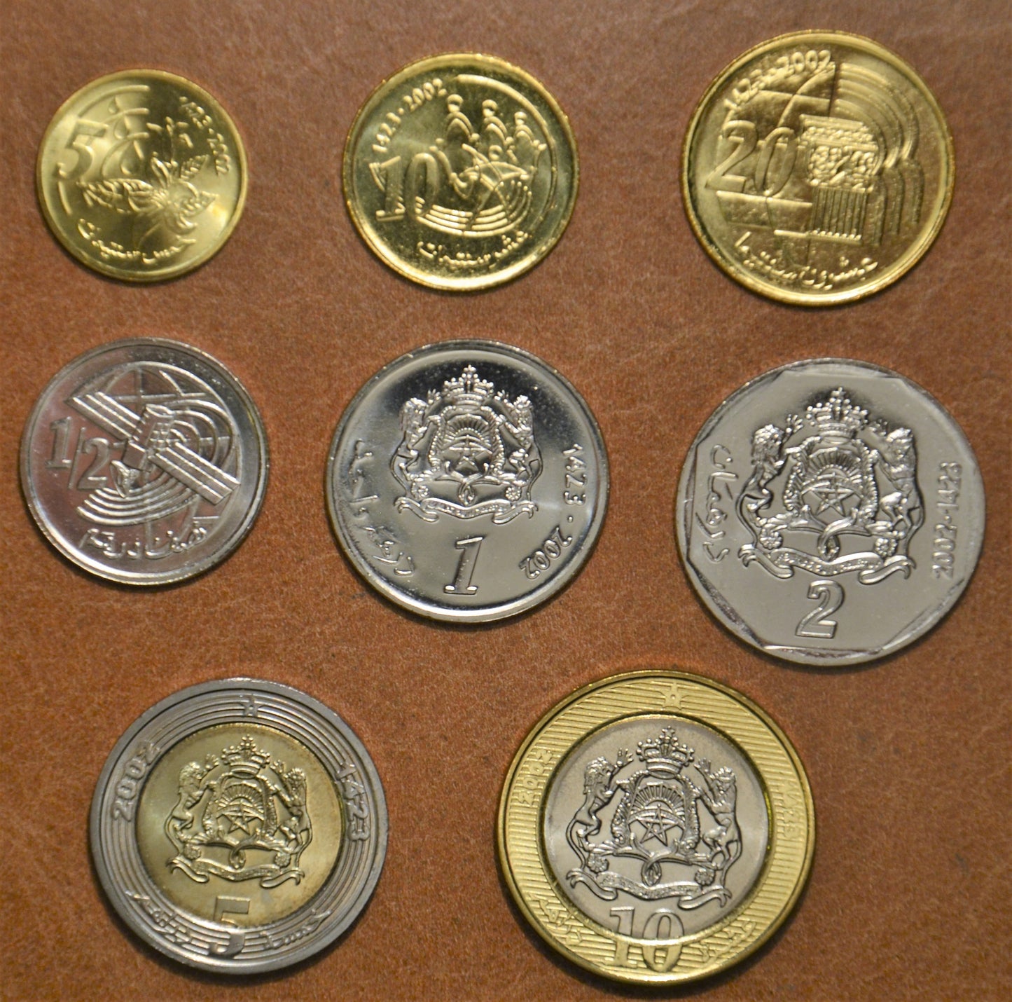 Maroko 8 mincí 2002 (UNC)