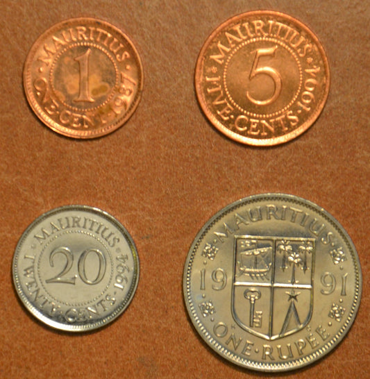 Maurícius  4 mince 1987-1994 (UNC)