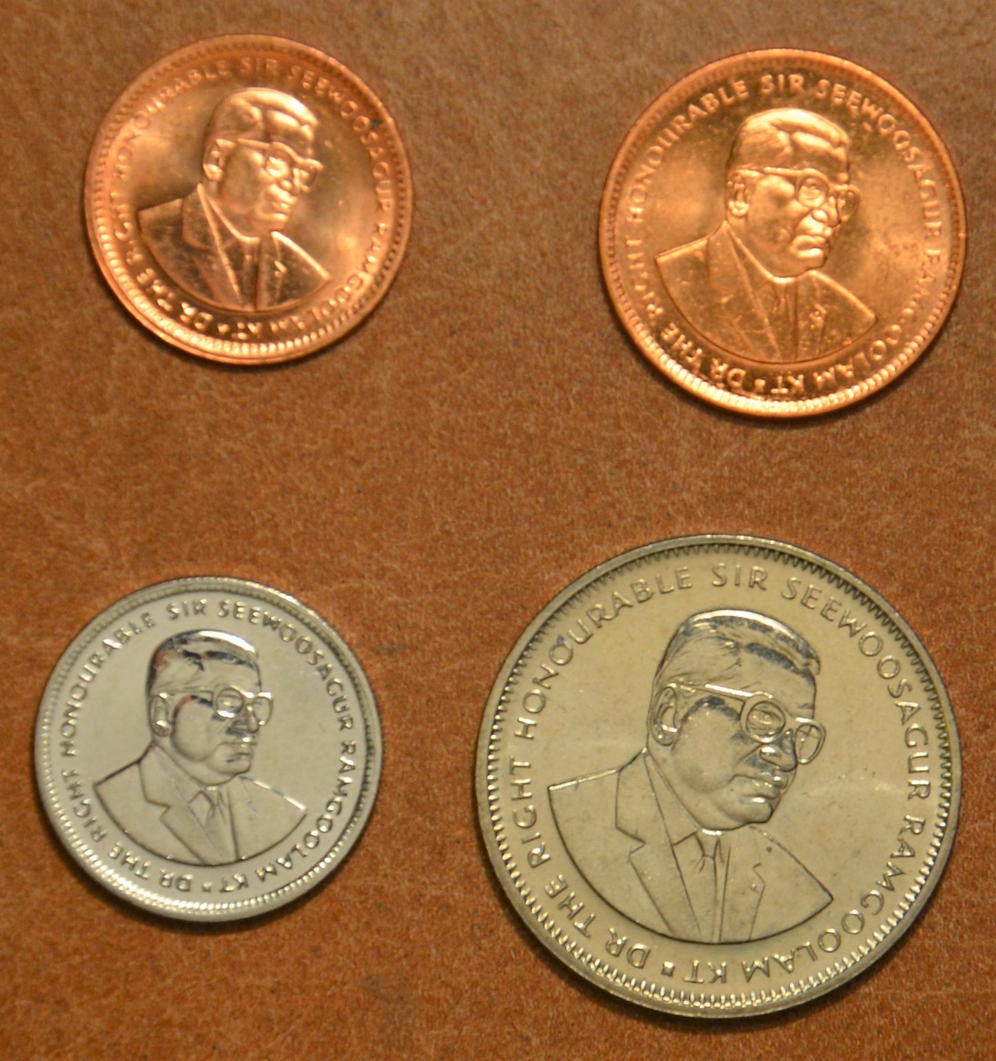 Maurícius  4 mince 1987-1994 (UNC)