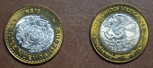 Mexiko 10 Nuevos Pesos 1993/94 (UNC)