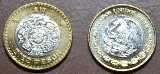 Mexiko 10 Pesos 1997-2013 (UNC)