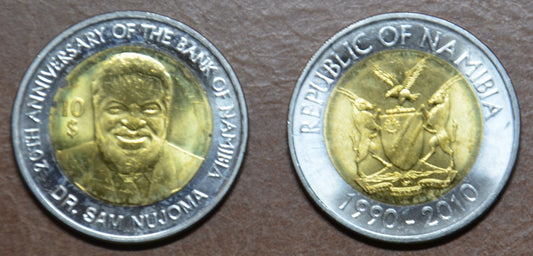 Namíbia 10 dolarov 2010 (UNC)