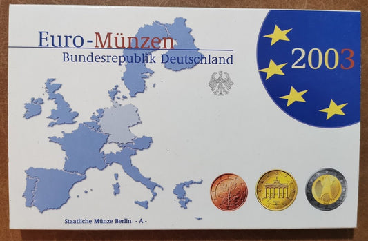 Nemecko 2003 "A" sada 8 euromincí (Proof)