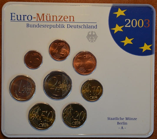 Nemecko 2003 "G" sada 8 euromincí (BU)
