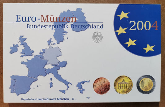 Nemecko 2004 "D" sada 8 euromincí (Proof)
