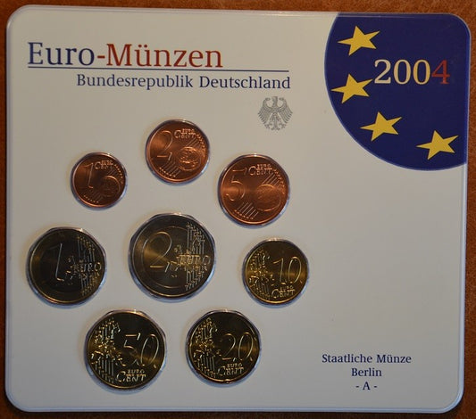 Nemecko 2004 "J" sada 8 euromincí (BU)