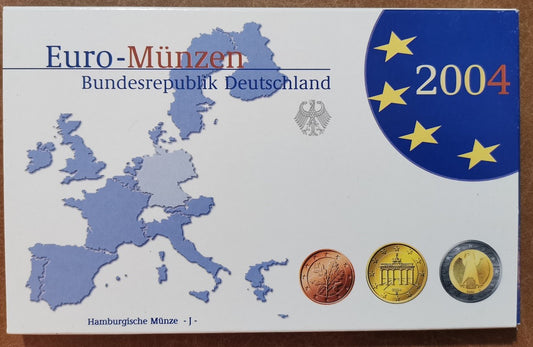 Nemecko 2004 "J" sada 8 euromincí (Proof)