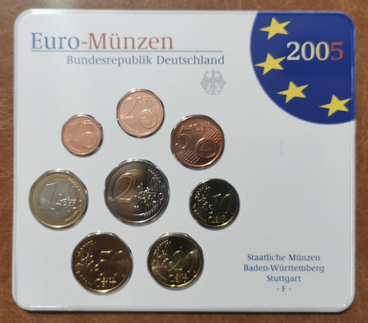 Nemecko 2005 "F" sada 8 euromincí (BU)