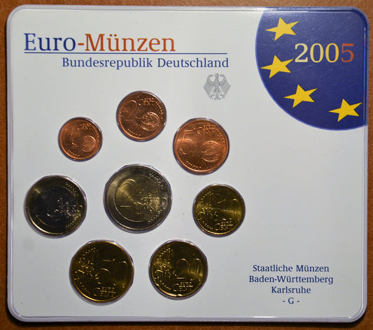 Nemecko 2005 "G" sada 8 euromincí (BU)