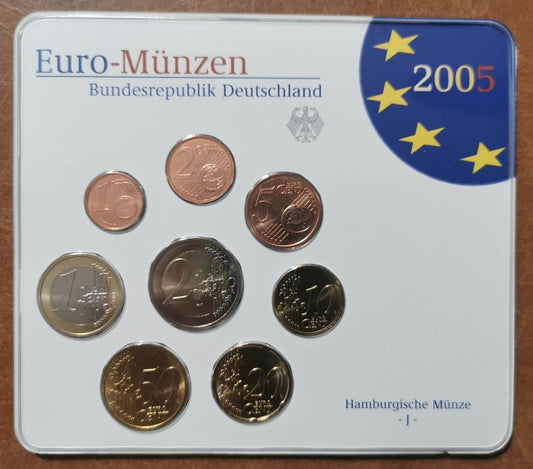 Nemecko 2005 "J" sada 8 euromincí (BU)