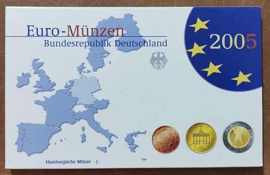 Nemecko 2005 "J" sada 8 euromincí (Proof)