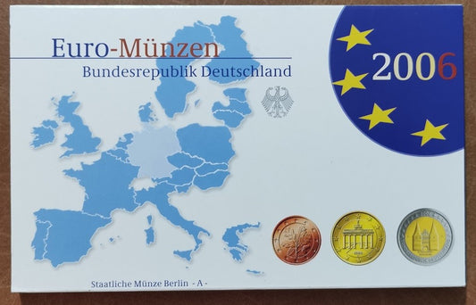 Nemecko 2006 "A" sada 9 euromincí (Proof)