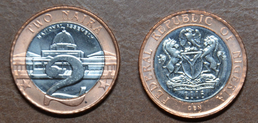 Nigeria 2 Naira 2006 (UNC)
