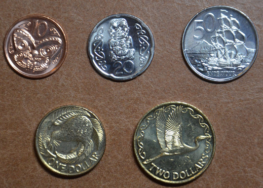 Nový Zéland 5 mincí 2005-2008 (UNC)