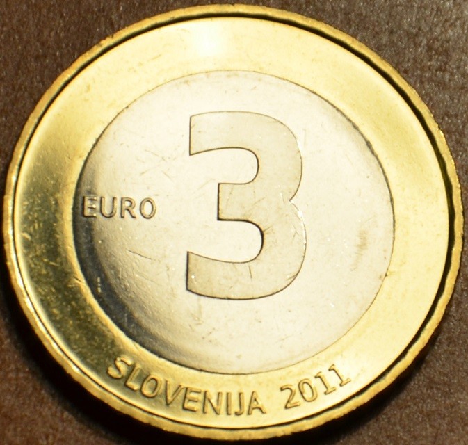 3 Euro Slovinsko 2011 (UNC)