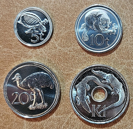 Papua-Nová Guinea 4 mince 2009-2010 (UNC)
