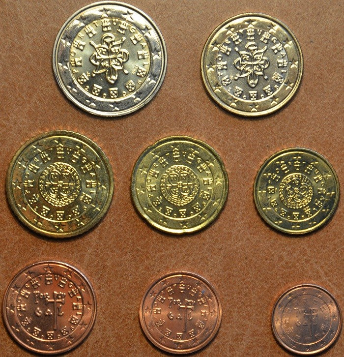 Portugalsko 2005 sada 8 mincí (UNC)