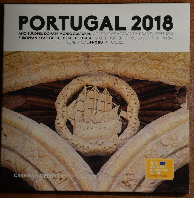Portugalsko 2018 sada 8 mincí (BU)