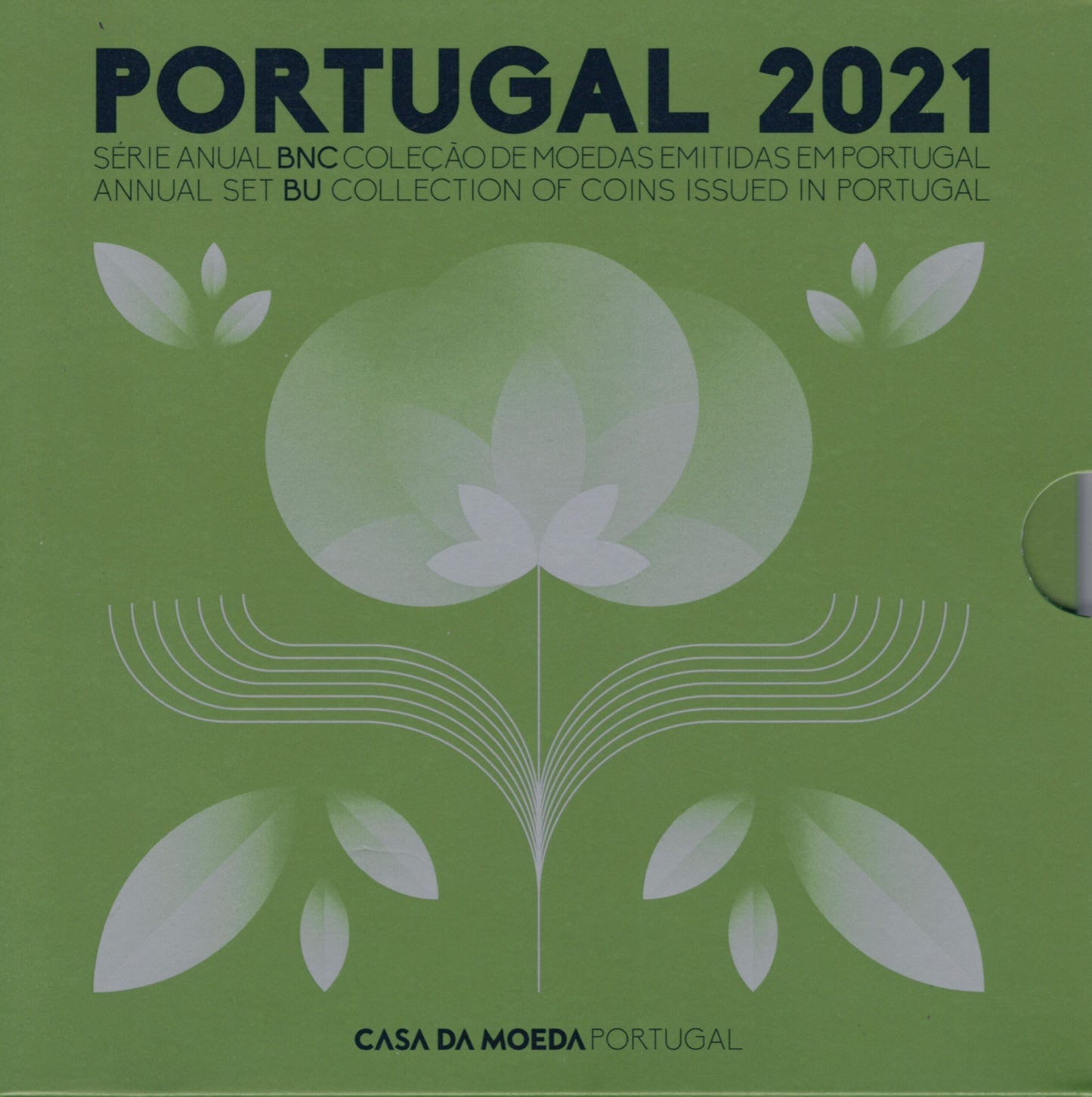 Portugalsko 2021 sada 8 mincí (BU)
