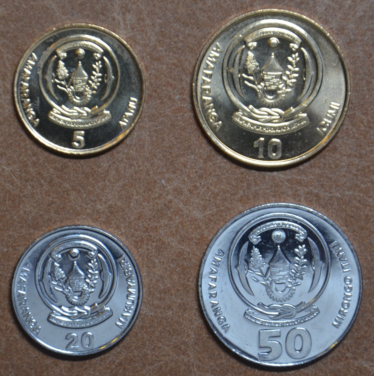 Rwanda 4 mince 2009-2011 (UNC)