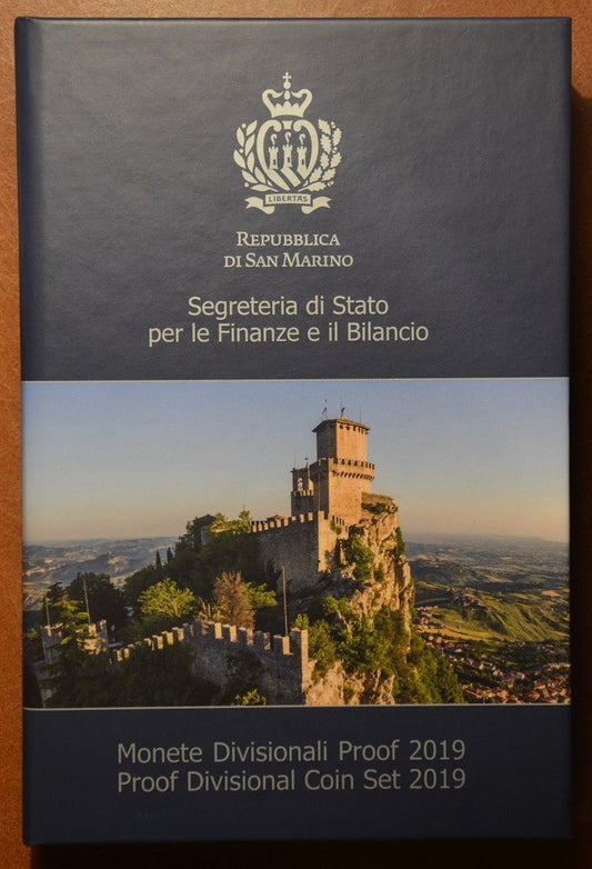 Sada 10 mincí San Marino 2019  (Proof)