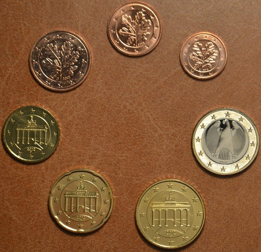Nemecko 2012 "D" sada 7 mincí (UNC)