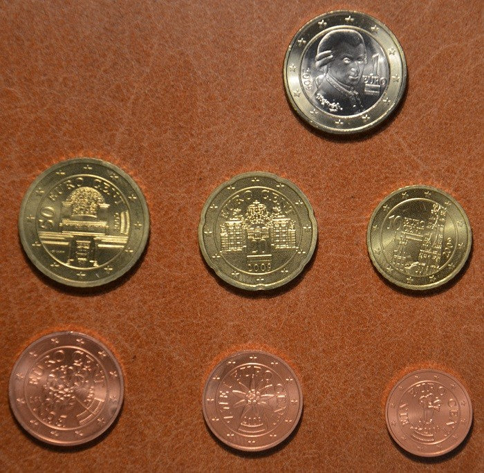 Sada 7 rakúskych mincí 2009 (UNC)