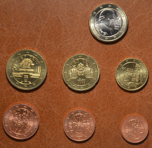 Sada 7 rakúskych mincí 2009 (UNC)