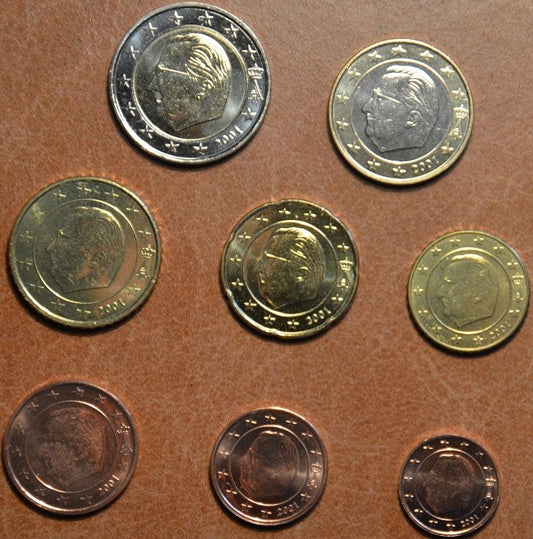 Belgicko 2001 sada 8 mincí (UNC)