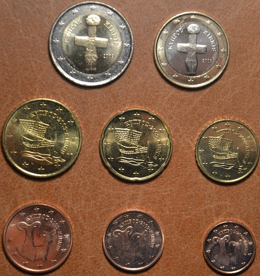 Cyprus 2009 sada 8 euromincí (UNC)