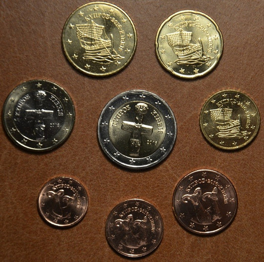 Cyprus 2018 sada 8 euromincí (UNC)