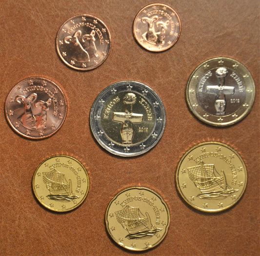 Cyprus 2019 sada 8 euromincí (UNC)