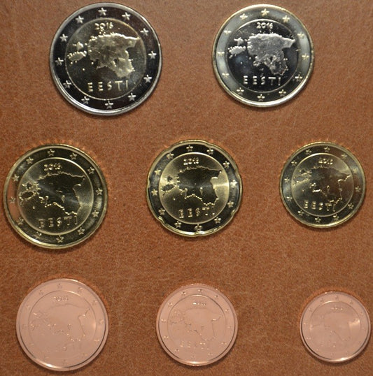 Sada 8 euromincí Estónsko 2016 (UNC)