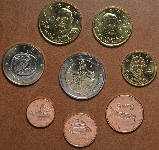 Grécko 2014 sada 8 euromincí (UNC)