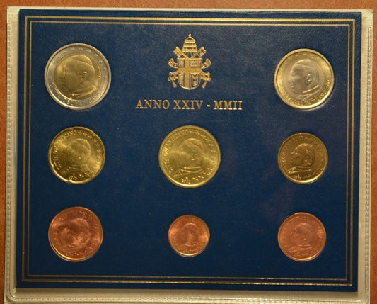 Sada 8 euromincí Vatikan 2002  (BU)