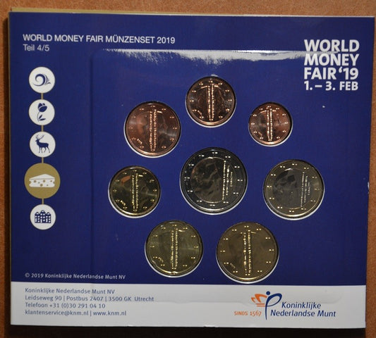 Holandsko 2019 sada 8 mincí WMF Syry (BU)