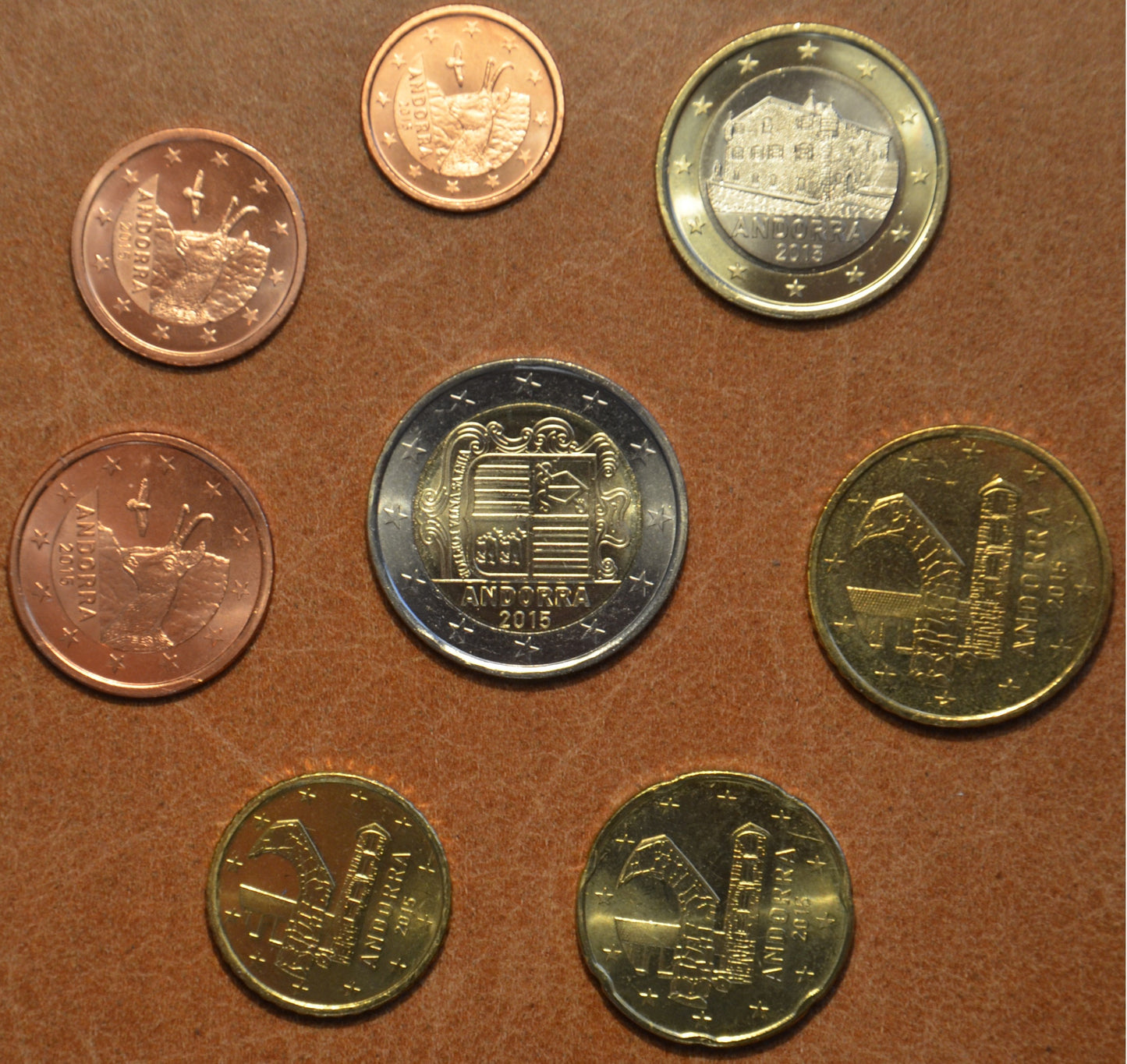 Andorra 2015 sada 8 mincí (UNC)