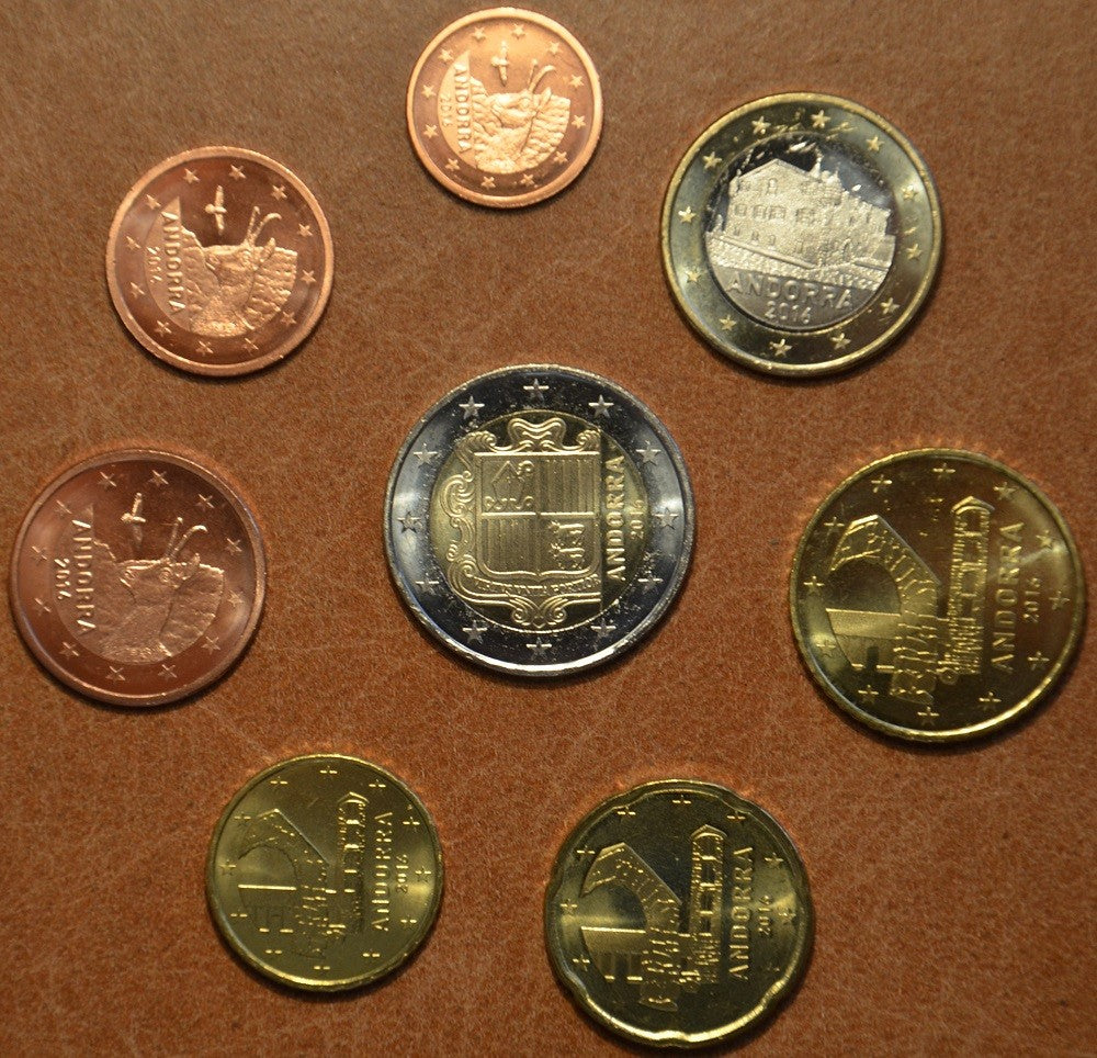 Andorra 2016 sada 8 mincí (UNC)