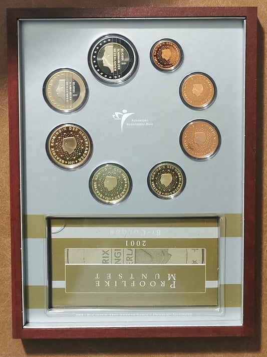 Holandsko 2001 sada 8 mincí (Proof)