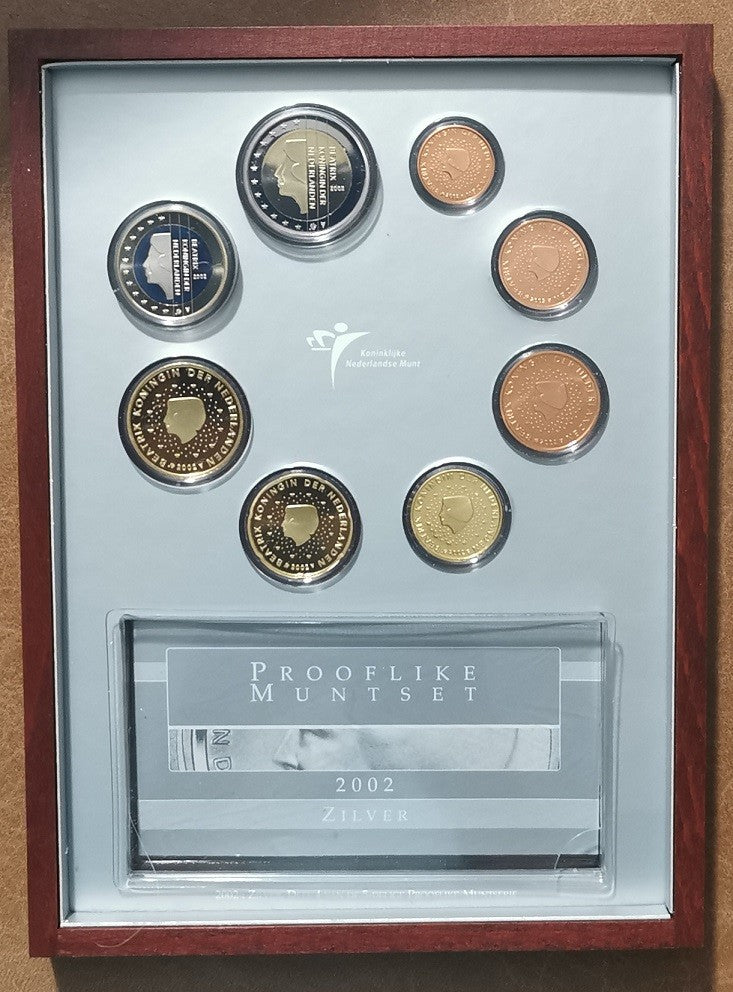Holandsko 2002 sada 8 mincí (Proof)