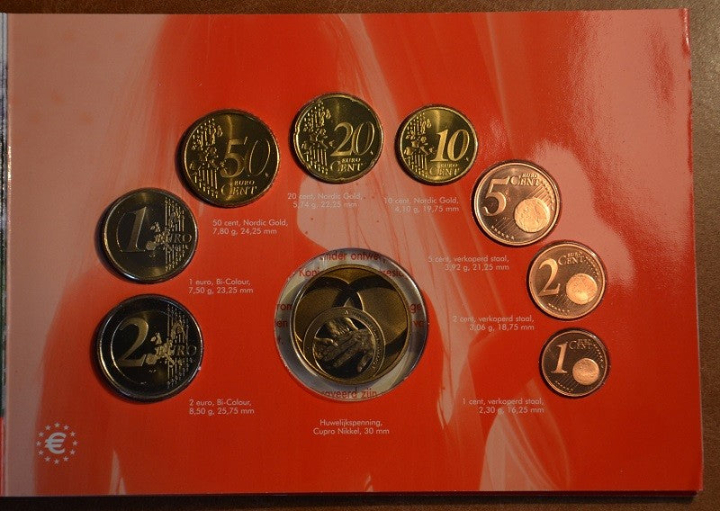 Holandsko 2005 sada 8 mincí - Svadba (BU)