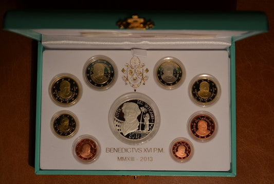 Vatikán 2013 sada 8 mincí  + 20 Euro Ag minca (Proof)