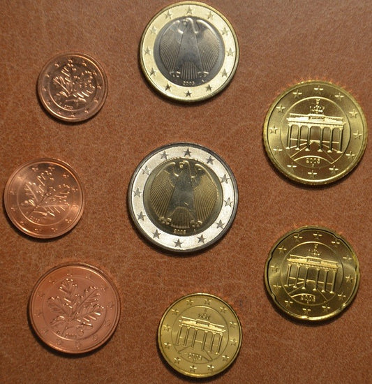 Sada 8 nemeckých mincí 2003 "A" (UNC)